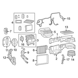 Chrysler OE - Air Conditioner & Heater - Evaporator & Heater Components
