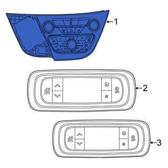 Chrysler OE - Front HVAC Temperature Control Panel