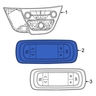Chrysler OE - Rear HVAC Temperature Control Panel