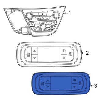 Chrysler OE - Rear HVAC Temperature Control Panel
