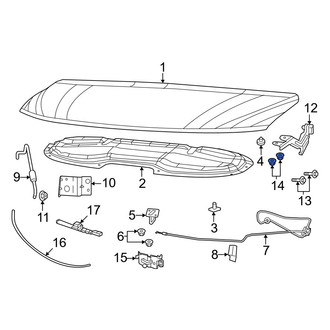 Chrysler OE - Hood Hinge Nut