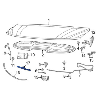 Chrysler OE - Left Radiator Support Panel Brace