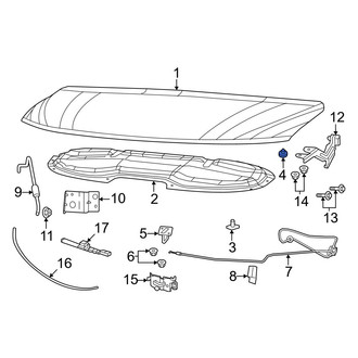 Chrysler OE - Front Hood Stop Buffer