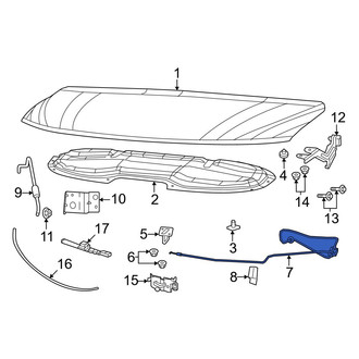 Chrysler OE - Front Hood Release Cable