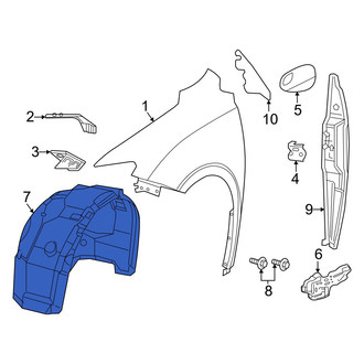 Chrysler OE - Front Right Fender Splash Shield