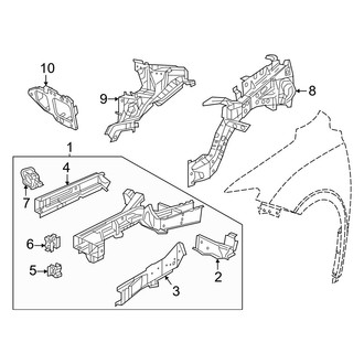 Chrysler OE - Fender - Structural Components & Rails