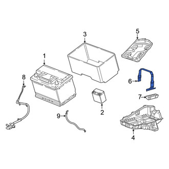 Chrysler OE - Upper Battery Hold Down Frame