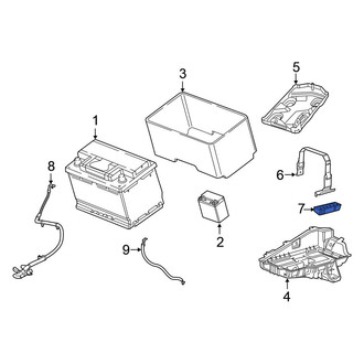 Chrysler OE - Lower Battery Hold Down