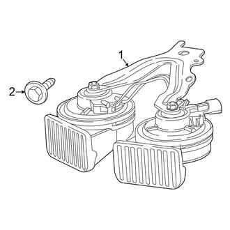 Chrysler OE - Electrical - Horn (Hybrid Platinum / Hybrid Premium / Limited / LX / Touring / Touring L / Touring L Plus)