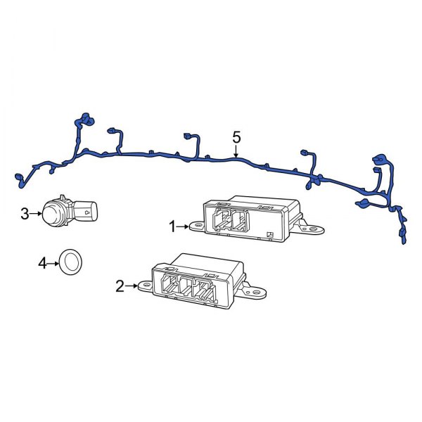 Parking Aid System Wiring Harness