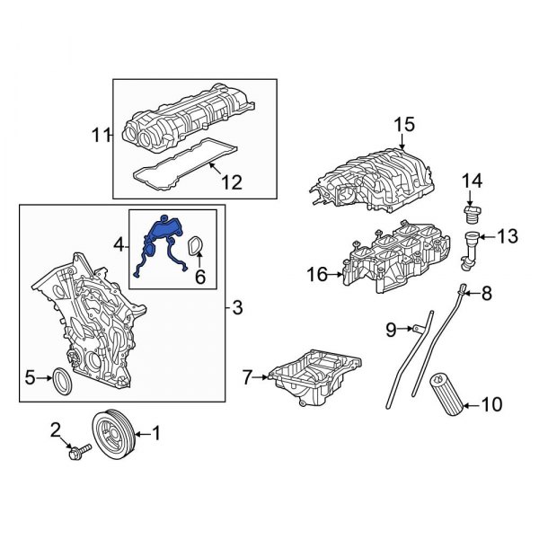 Engine Timing Cover Gasket Set