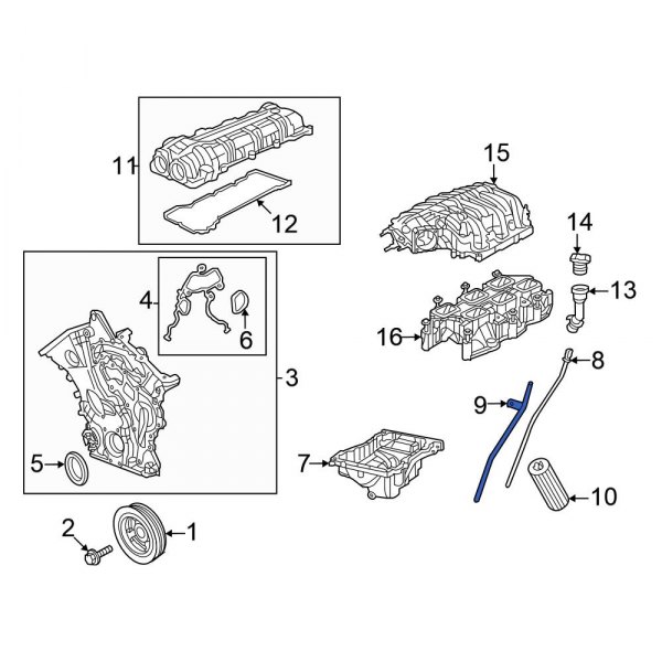 Engine Oil Dipstick Tube