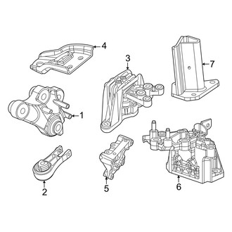 Chrysler OE - Engine / Transaxle - Engine & Transmission Mounting (Hybrid Platinum / Hybrid Premium)
