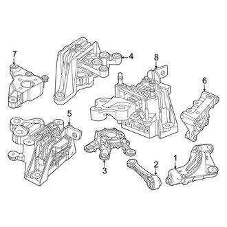 Chrysler OE - Engine / Transaxle - Engine & Transmission Mounting (Limited / Pinnacle / Touring L AWD)