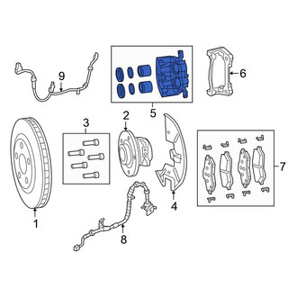Chrysler OE - Front Left Disc Brake Caliper