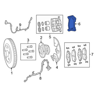 Chrysler OE - Front Disc Brake Caliper Bracket