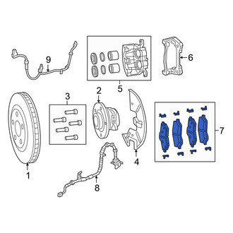 Chrysler OE - Front Disc Brake Pad Set