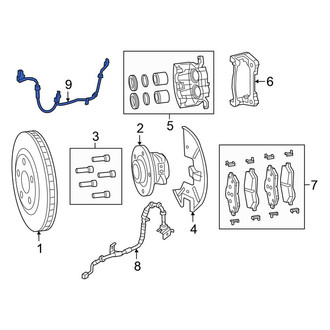 Chrysler OE - Front ABS Wheel Speed Sensor