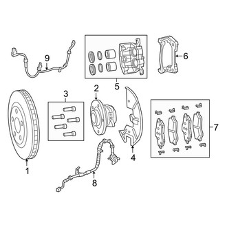 Chrysler OE - Front Suspension - Brake Components