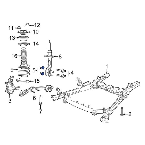 Suspension Strut Nut