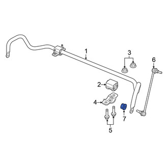 Chrysler OE - Rear Suspension Stabilizer Bar Link Nut