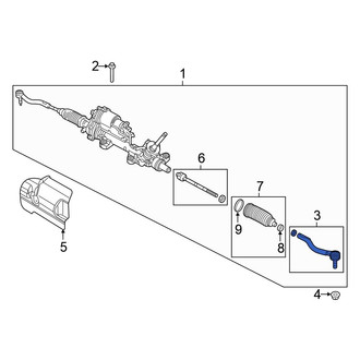 Chrysler OE - Right Outer Steering Tie Rod End