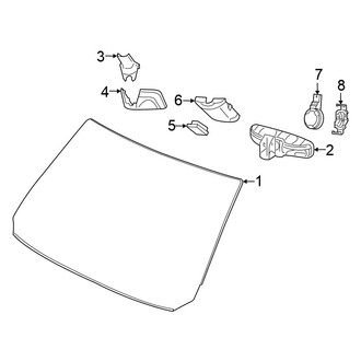 Chrysler OE - Windshield - Glass