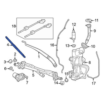 Chrysler OE - Left Wiper Blade