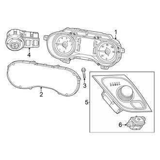 Chrysler OE - Instrument Panel - Cluster & Switches (Hybrid Platinum / Hybrid Premium / Limited / LX / Touring / Touring L / Touring L Plus)