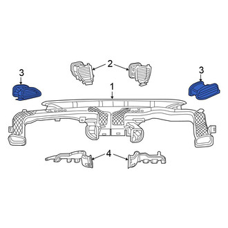Chrysler OE - Left Outer Dashboard Air Vent