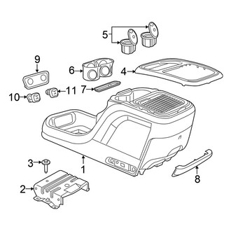 Chrysler OE - Center Console (Code CA9)