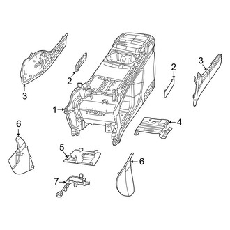 Chrysler OE - Center Console (Code CM5, Console Base)