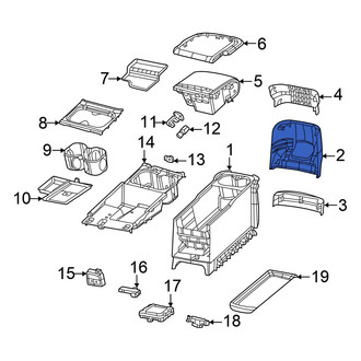 Chrysler OE - Rear Console Panel