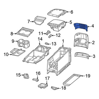 Chrysler OE - Rear Lower Console Trim Panel