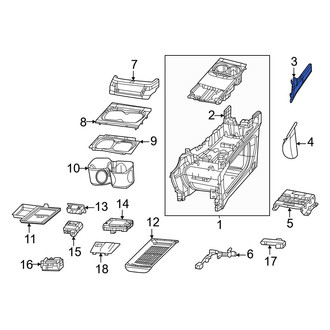 Chrysler OE - Front Left Upper Console Panel