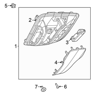 Chrysler OE - Overhead Console (W/O Ambient Lighting)