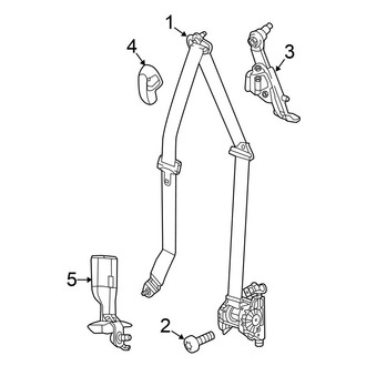 Chrysler OE - Restraint Systems - Front Seat Belts (Front Row)