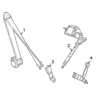 Chrysler OE - Restraint Systems - Rear Seat Belts (3rd Row)