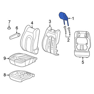 Chrysler OE - Front Headrest