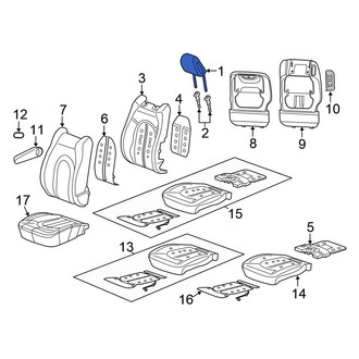 Chrysler OE - Front Headrest
