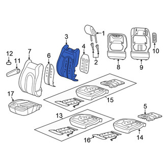 Chrysler OE - Center Seat Back Cushion