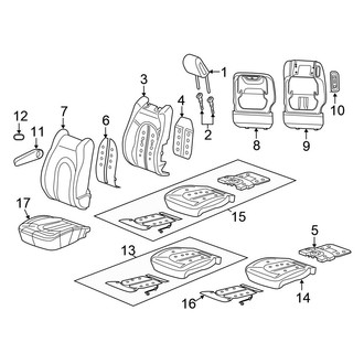 Chrysler OE - Seats & Tracks - Front Seat Components (Leather (EL))
