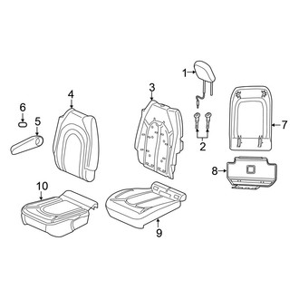 Chrysler OE - Seats & Tracks - Second Row Seats (Cloth (Code: H7))