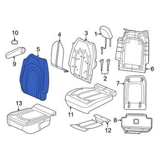 Chrysler OE - Center Left Seat Back Cushion Cover