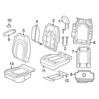 Chrysler OE - Seats & Tracks - Second Row Seats (Leather (AL))