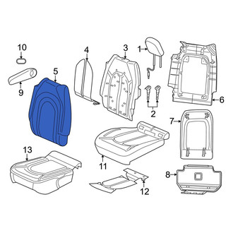 Chrysler OE - Center Seat Back Cushion Cover