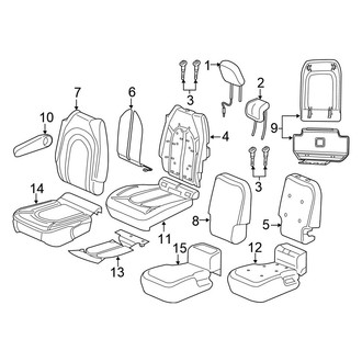 Chrysler OE - Seats & Tracks - Second Row Seats (Leather (EL))