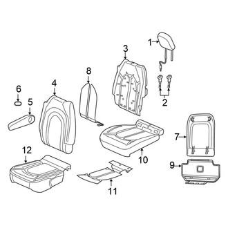 Chrysler OE - Seats & Tracks - Second Row Seats (7 Passenger, Leather (Code: DL))