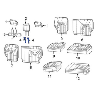 Chrysler OE - Center Headrest Guide