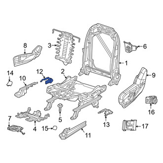 Chrysler OE - Seat Track Cover